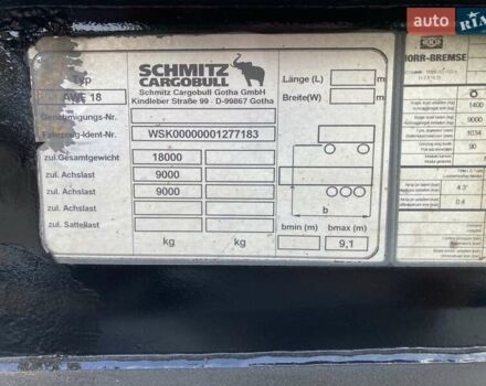 Черный Шмитц Каргобулл AWF 18, объемом двигателя 0 л и пробегом 100 тыс. км за 9232 $, фото 19 на Automoto.ua