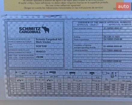Шмитц Каргобулл BPW, объемом двигателя 0 л и пробегом 0 тыс. км за 19742 $, фото 12 на Automoto.ua