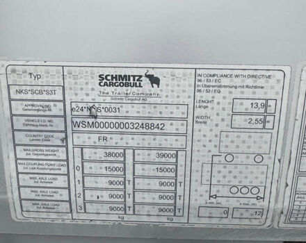 Шмитц Каргобулл Cargobull, объемом двигателя 0 л и пробегом 400 тыс. км за 15715 $, фото 20 на Automoto.ua