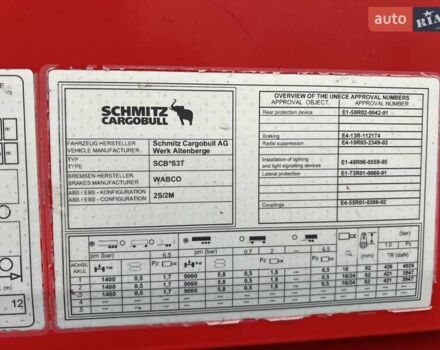 Шмитц Каргобулл Cargobull, объемом двигателя 0 л и пробегом 111 тыс. км за 17203 $, фото 12 на Automoto.ua