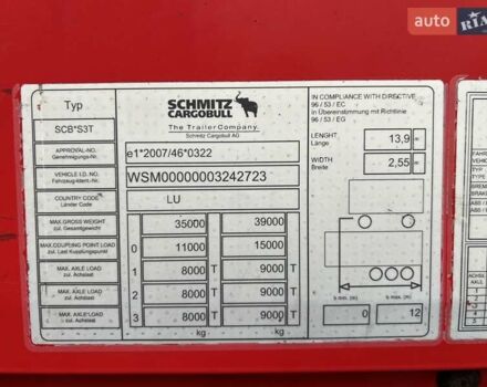 Шмитц Каргобулл Cargobull, объемом двигателя 0 л и пробегом 111 тыс. км за 17203 $, фото 11 на Automoto.ua