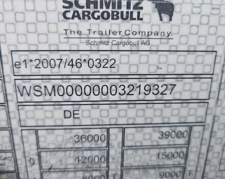 Шмитц Каргобулл SCB S3T, объемом двигателя 0 л и пробегом 300 тыс. км за 14995 $, фото 22 на Automoto.ua