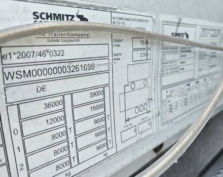 Шмитц Каргобулл SCB S3T, объемом двигателя 0 л и пробегом 356 тыс. км за 16995 $, фото 22 на Automoto.ua