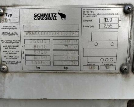 Серый Шмитц Каргобулл SPR 24, объемом двигателя 0 л и пробегом 1 тыс. км за 7000 $, фото 11 на Automoto.ua