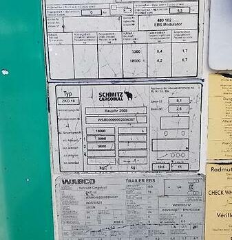 Серый Шмитц Каргобулл ZKO, объемом двигателя 0 л и пробегом 320 тыс. км за 10900 $, фото 10 на Automoto.ua