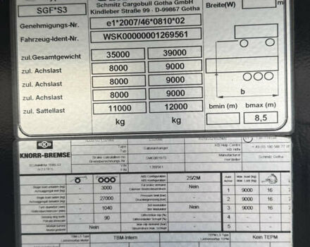 Черный Шмитз СКИ, объемом двигателя 0 л и пробегом 500 тыс. км за 22800 $, фото 9 на Automoto.ua