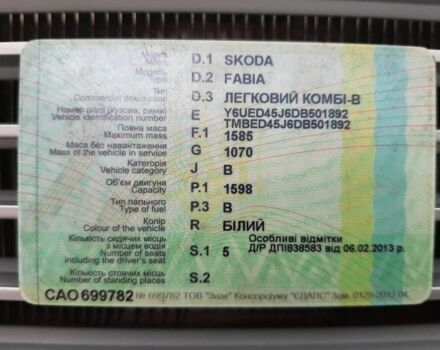 Білий Шкода Фабія, об'ємом двигуна 1.6 л та пробігом 72 тис. км за 8500 $, фото 9 на Automoto.ua