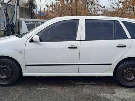 Белый Шкода Фабия, объемом двигателя 1.2 л и пробегом 218 тыс. км за 3950 $, фото 1 на Automoto.ua