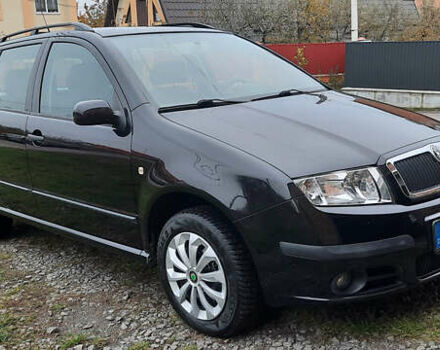 Черный Шкода Фабия, объемом двигателя 1.39 л и пробегом 168 тыс. км за 4600 $, фото 1 на Automoto.ua