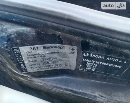 Черный Шкода Фабия, объемом двигателя 1.2 л и пробегом 192 тыс. км за 3650 $, фото 41 на Automoto.ua