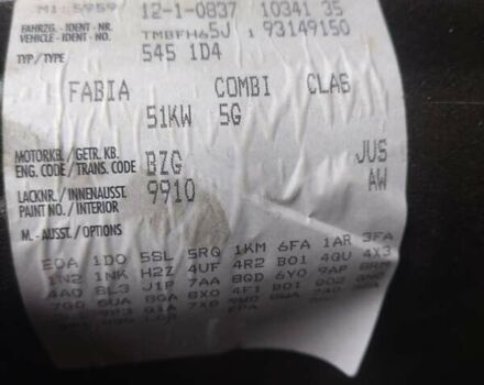 Черный Шкода Фабия, объемом двигателя 1.2 л и пробегом 190 тыс. км за 4700 $, фото 39 на Automoto.ua