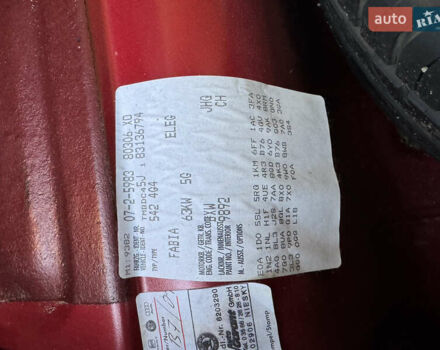 Красный Шкода Фабия, объемом двигателя 1.39 л и пробегом 232 тыс. км за 4500 $, фото 77 на Automoto.ua