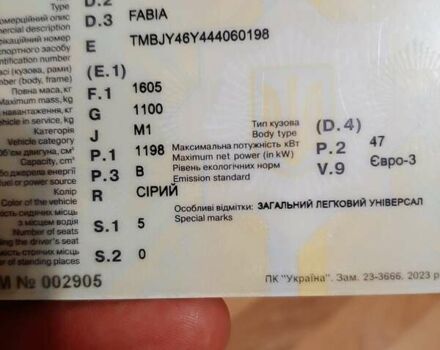 Серый Шкода Фабия, объемом двигателя 1.2 л и пробегом 250 тыс. км за 3900 $, фото 6 на Automoto.ua