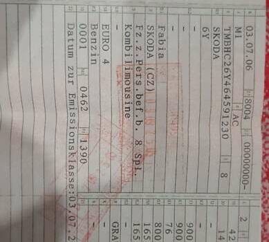 Серый Шкода Фабия, объемом двигателя 1.39 л и пробегом 155 тыс. км за 4650 $, фото 19 на Automoto.ua