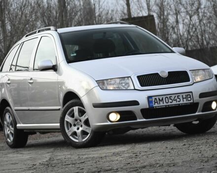 Серый Шкода Фабия, объемом двигателя 1.4 л и пробегом 209 тыс. км за 5350 $, фото 1 на Automoto.ua