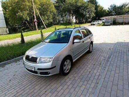 Серый Шкода Фабия, объемом двигателя 1.4 л и пробегом 208 тыс. км за 5100 $, фото 1 на Automoto.ua