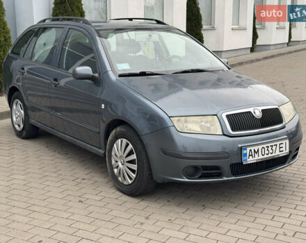 Серый Шкода Фабия, объемом двигателя 1.4 л и пробегом 266 тыс. км за 3998 $, фото 1 на Automoto.ua