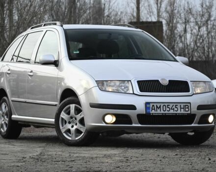 Серый Шкода Фабия, объемом двигателя 1.4 л и пробегом 209 тыс. км за 5350 $, фото 1 на Automoto.ua