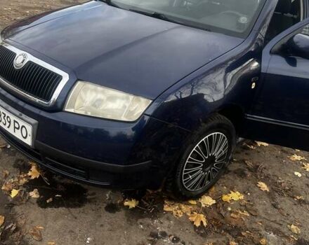 Синий Шкода Фабия, объемом двигателя 1.39 л и пробегом 217 тыс. км за 3400 $, фото 1 на Automoto.ua