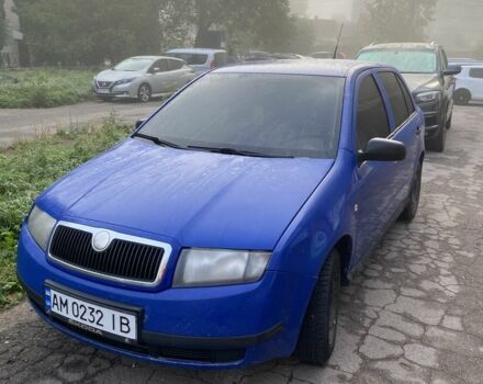 Синий Шкода Фабия, объемом двигателя 1.2 л и пробегом 206 тыс. км за 3300 $, фото 2 на Automoto.ua