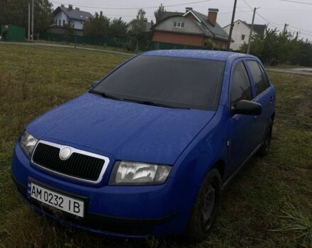 Синий Шкода Фабия, объемом двигателя 1.2 л и пробегом 206 тыс. км за 3300 $, фото 1 на Automoto.ua