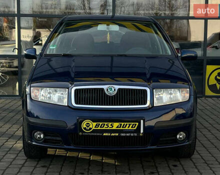 Синий Шкода Фабия, объемом двигателя 1.39 л и пробегом 244 тыс. км за 4600 $, фото 1 на Automoto.ua