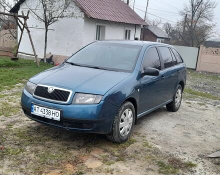 Синий Шкода Фабия, объемом двигателя 1.4 л и пробегом 230 тыс. км за 2500 $, фото 1 на Automoto.ua