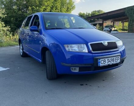 Синий Шкода Фабия, объемом двигателя 1.4 л и пробегом 245 тыс. км за 4300 $, фото 1 на Automoto.ua