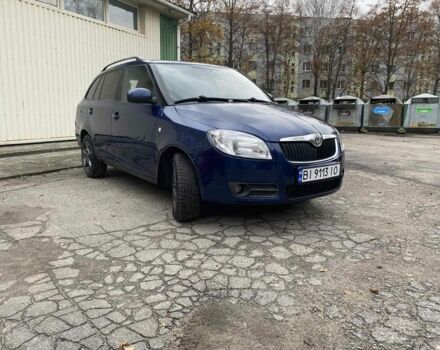 Синий Шкода Фабия, объемом двигателя 1.4 л и пробегом 247 тыс. км за 4200 $, фото 1 на Automoto.ua