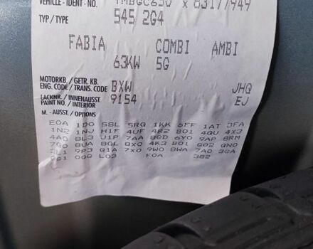 Синій Шкода Фабія, об'ємом двигуна 1.4 л та пробігом 245 тис. км за 5600 $, фото 14 на Automoto.ua