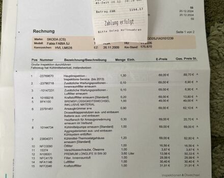 Синій Шкода Фабія, об'ємом двигуна 1.6 л та пробігом 178 тис. км за 6800 $, фото 11 на Automoto.ua