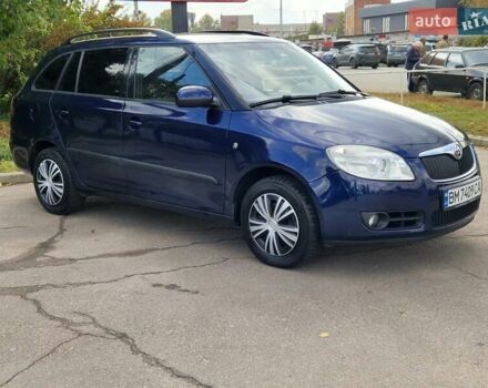 Синий Шкода Фабия, объемом двигателя 1.6 л и пробегом 225 тыс. км за 6500 $, фото 5 на Automoto.ua