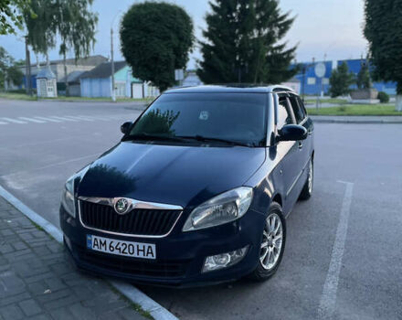 Синий Шкода Фабия, объемом двигателя 1.2 л и пробегом 210 тыс. км за 4850 $, фото 3 на Automoto.ua