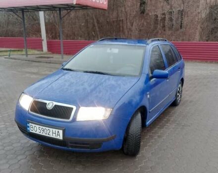 Синий Шкода Фабия, объемом двигателя 1.4 л и пробегом 293 тыс. км за 3750 $, фото 1 на Automoto.ua