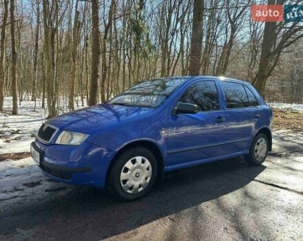 Синий Шкода Фабия, объемом двигателя 1.4 л и пробегом 249 тыс. км за 3150 $, фото 1 на Automoto.ua