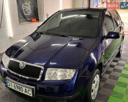 Синий Шкода Фабия, объемом двигателя 1.4 л и пробегом 50 тыс. км за 3800 $, фото 1 на Automoto.ua