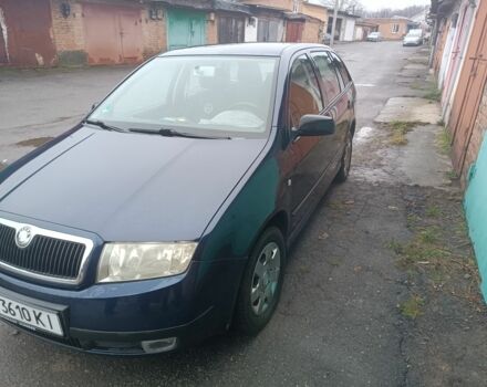 Синий Шкода Фабия, объемом двигателя 1.4 л и пробегом 290 тыс. км за 4300 $, фото 1 на Automoto.ua