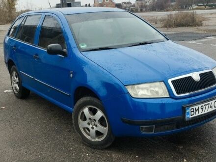 Синий Шкода Фабия, объемом двигателя 1.4 л и пробегом 405 тыс. км за 3499 $, фото 1 на Automoto.ua