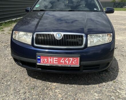 Синий Шкода Фабия, объемом двигателя 1.4 л и пробегом 253 тыс. км за 3500 $, фото 1 на Automoto.ua
