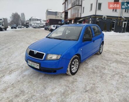 Синий Шкода Фабия, объемом двигателя 1.2 л и пробегом 200 тыс. км за 2400 $, фото 1 на Automoto.ua