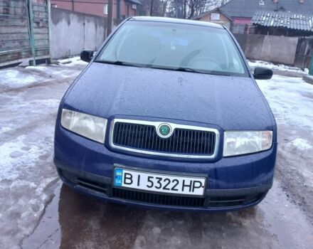 Синий Шкода Фабия, объемом двигателя 1.2 л и пробегом 219 тыс. км за 2500 $, фото 1 на Automoto.ua