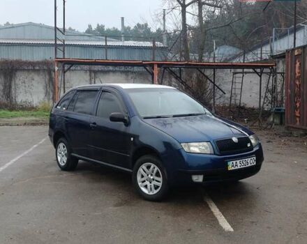 Синий Шкода Фабия, объемом двигателя 1.4 л и пробегом 326 тыс. км за 3800 $, фото 1 на Automoto.ua