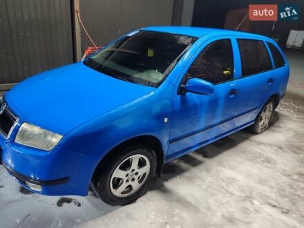 Синий Шкода Фабия, объемом двигателя 1.4 л и пробегом 244 тыс. км за 3450 $, фото 1 на Automoto.ua