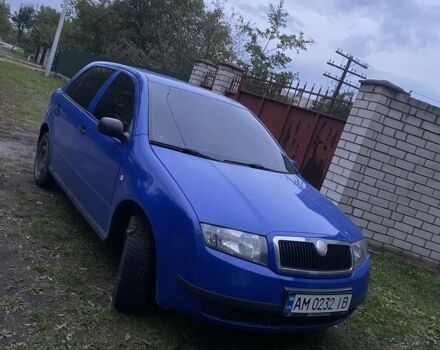 Синий Шкода Фабия, объемом двигателя 1.2 л и пробегом 206 тыс. км за 3300 $, фото 1 на Automoto.ua