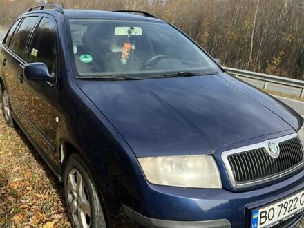 Синий Шкода Фабия, объемом двигателя 1.39 л и пробегом 390 тыс. км за 3750 $, фото 1 на Automoto.ua