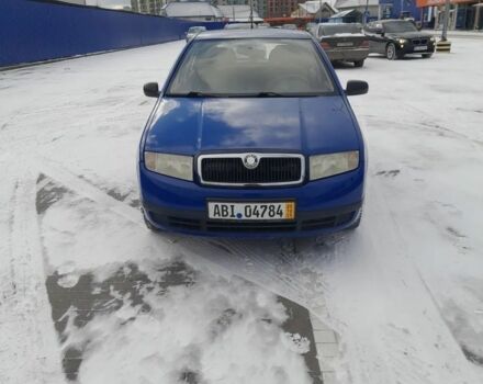 Синий Шкода Фабия, объемом двигателя 1.2 л и пробегом 165 тыс. км за 3500 $, фото 1 на Automoto.ua