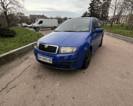 Синий Шкода Фабия, объемом двигателя 1.4 л и пробегом 191 тыс. км за 4250 $, фото 1 на Automoto.ua