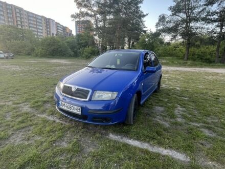 Синий Шкода Фабия, объемом двигателя 1.4 л и пробегом 179 тыс. км за 5000 $, фото 1 на Automoto.ua