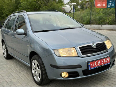 Синий Шкода Фабия, объемом двигателя 1.4 л и пробегом 239 тыс. км за 5700 $, фото 1 на Automoto.ua