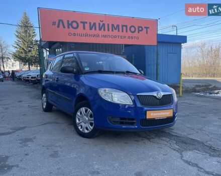 Синий Шкода Фабия, объемом двигателя 1.4 л и пробегом 195 тыс. км за 6900 $, фото 1 на Automoto.ua